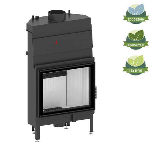 Kaminofen Hitze ALBERO Aquasystem ALAQS 68×53.SD 19 kW Kaminofeneinsatz Kamin Aqua