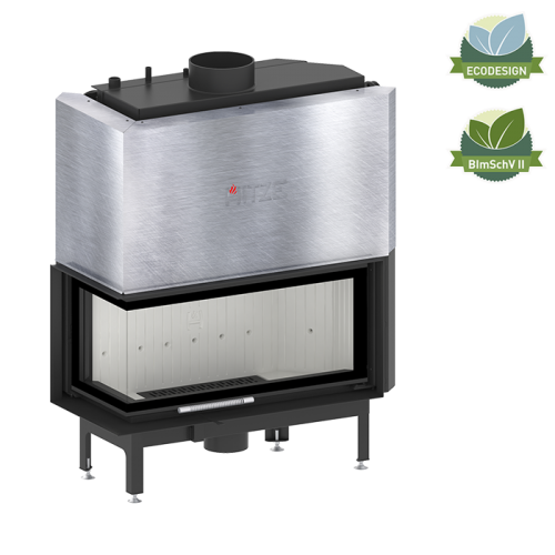 Kaminofen Hitze ALBERO Aquasystem ALAQS 90×41.LG-D 21 kW Links Kaminofeneinsatz