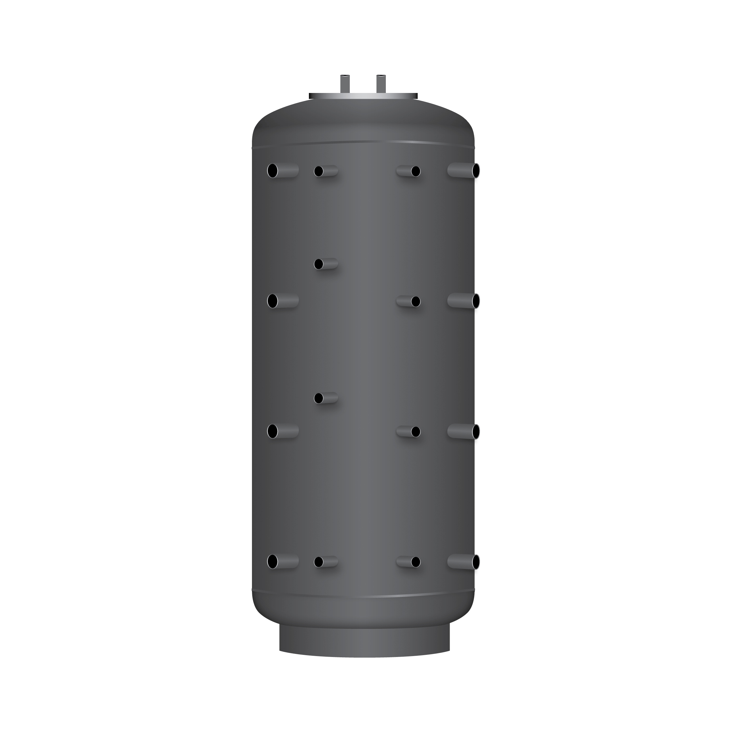 1000 Liter TWL Hygienespeicher 90° KER2-1000 2 Wärmetauscher 120mm Isolierung