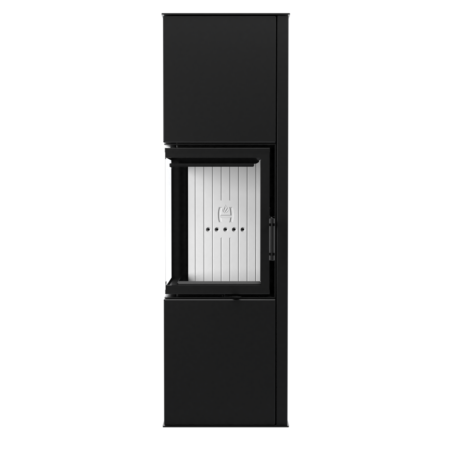Kaminofen Hitze SIGA 6,5 kW Eckscheiben Ofen Holzofen Kamin Holz schwarz
