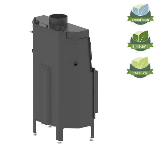 Kaminofen Hitze ALBERO Aquasystem ALAQS 68×43.S-D 16 kW Kaminofeneinsatz Kamin Aqua