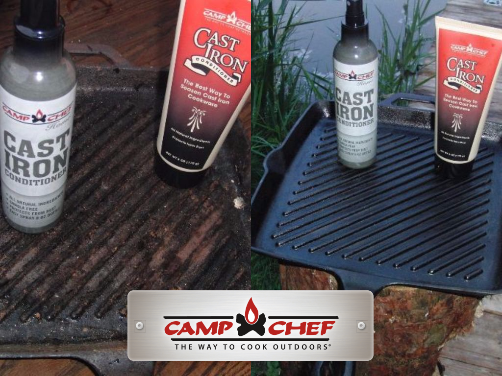Camp Chef CAST IRON CONDITIONER Spray Öl Pfelge für Dutch Oven Gußeisen Koch Grill
