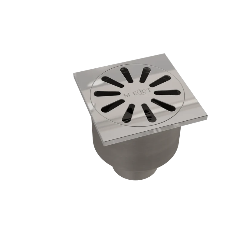 Edelstahl Bodenablauf Ablaufrinne Dusch Ablauf 10x10 cm Duschrinne Badablauf Siphon