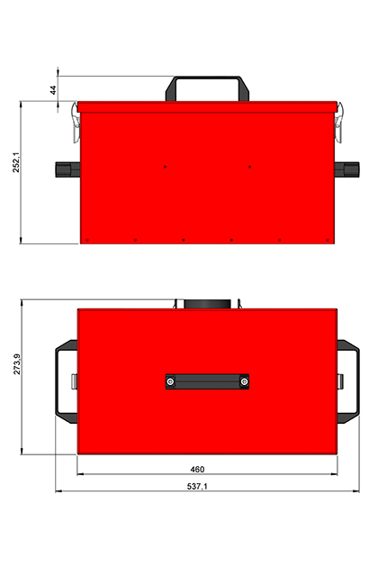 ATMOS automatische Ascheaustragung 28 L Aschebox für P15 und P20 Pelletkessel