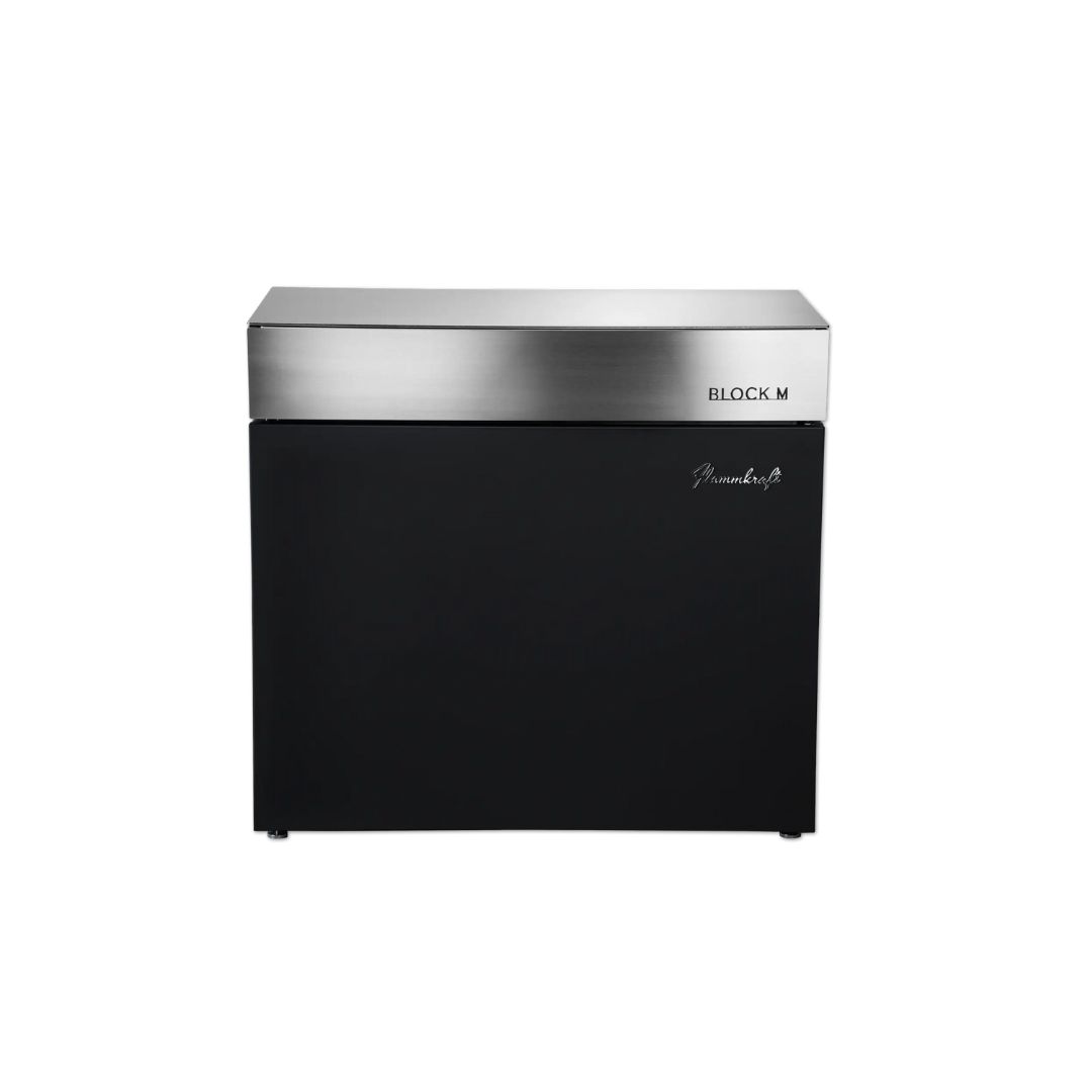 Flammkraft Outdoor-Küchenmodul BLOCK M Gen.5 Elfenbeinschwarz Grillmodul